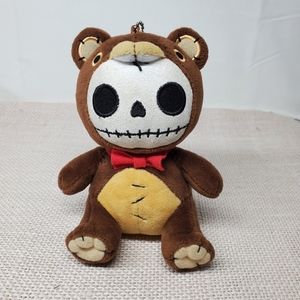 Summit Collection Furrybones Brown Bear Mao Mao Plush Doll Halloween Key Ring